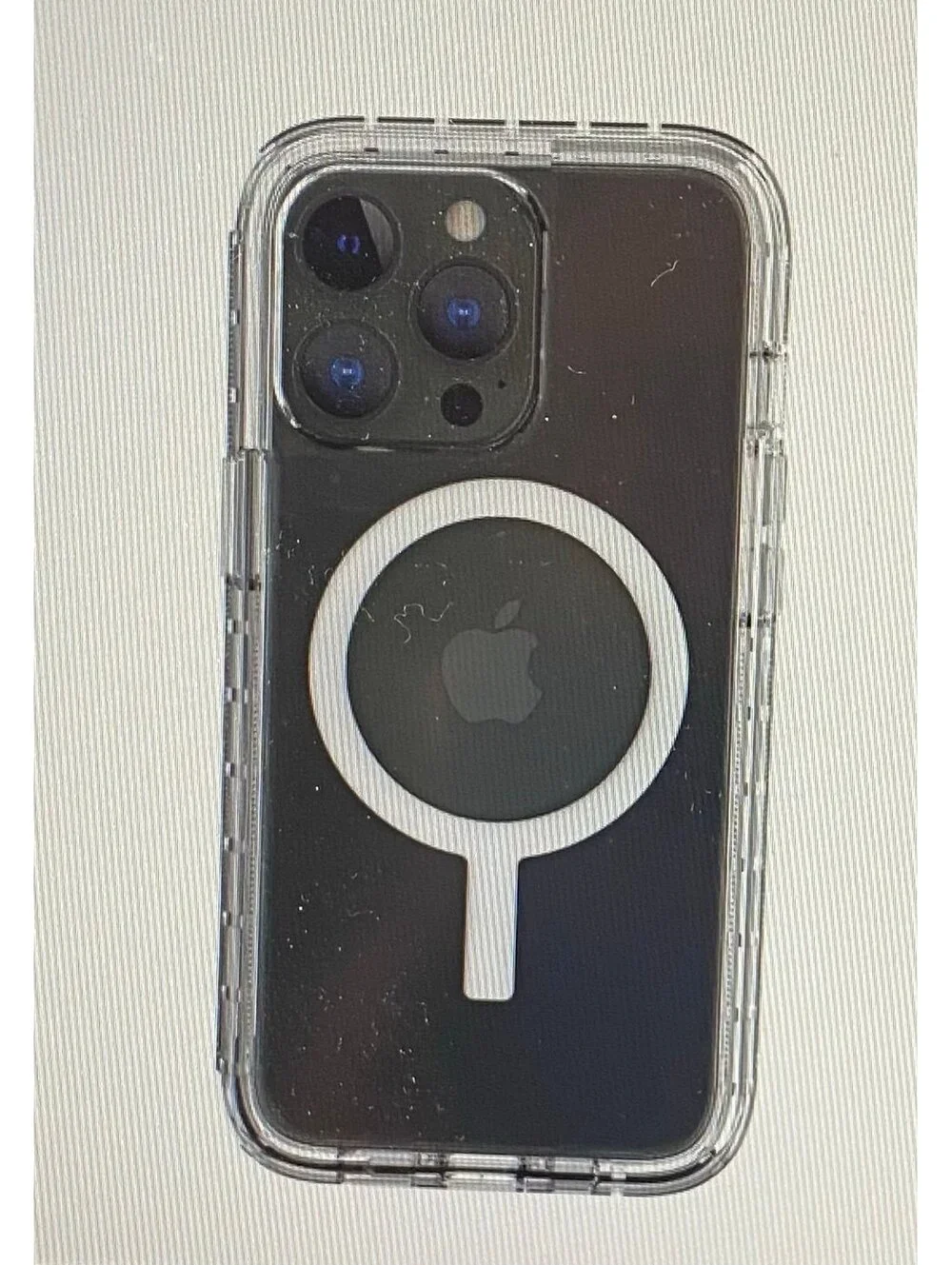 Onn Rugged Case for iPhone 13/12 Pro Max Clear